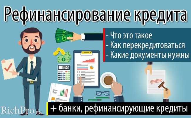 Виды рефинансирования кредитов