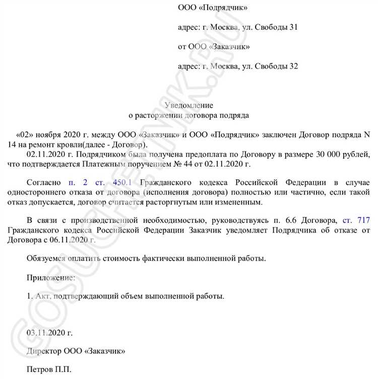 Как правильно расторгнуть договор подряда в 2025 году: практические советы